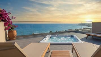 Luxury Penthouse, Beach View | Terrace/patio