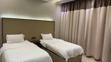 In-room safe, blackout curtains, soundproofing, free WiFi
