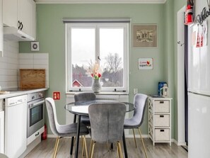 Apartment, 2 Bedrooms, Garden View | Dining room - Charming 2-bedroom Apartment in Rejmyre With Garden View (Rejmyre)