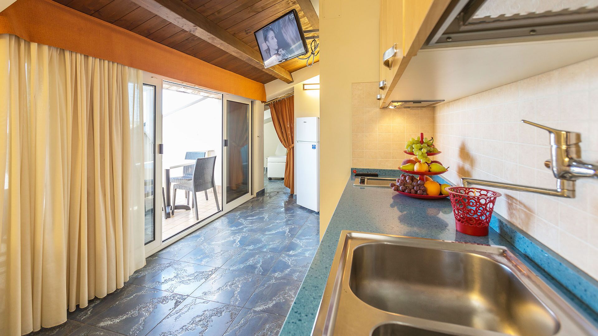 Appartement, 2 slaapkamers, uitzicht op bergen | Privékeuken