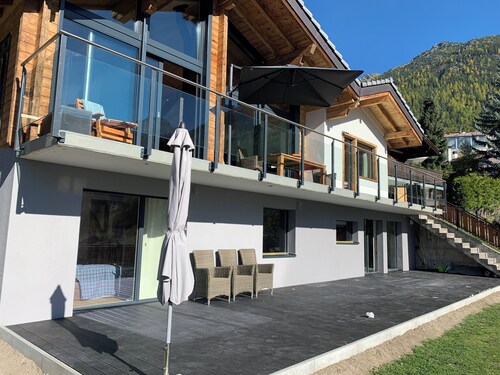 Luxus-Lodge|Panorama-Blick|Kamin|Sauna|Garten|Ruhe