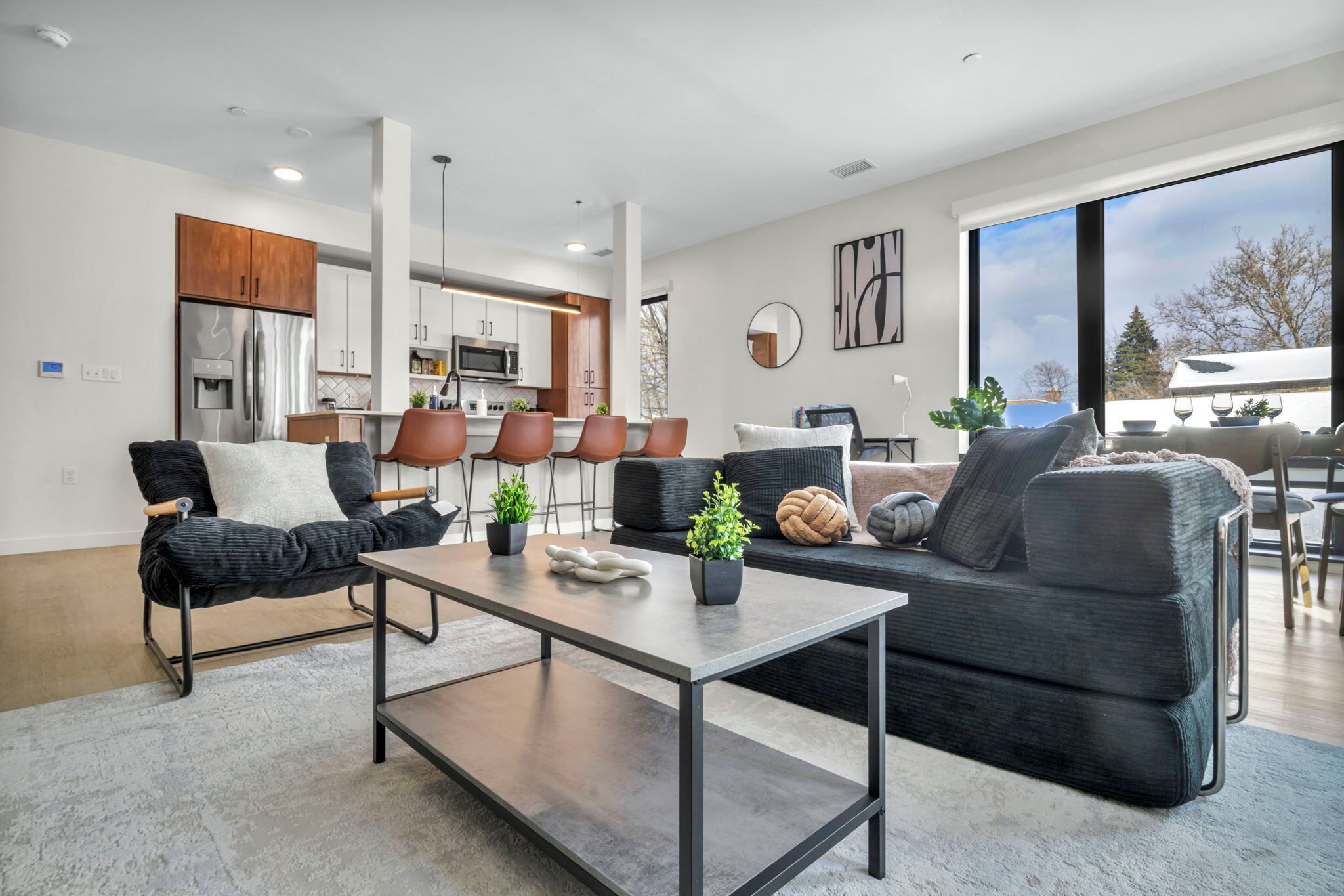 华丽公寓, 2 间卧室, 无烟房, 厨房 | 起居区