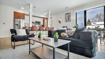 Lägenhet Deluxe - 2 sovrum - icke-rökare - kök | Vardagsrum