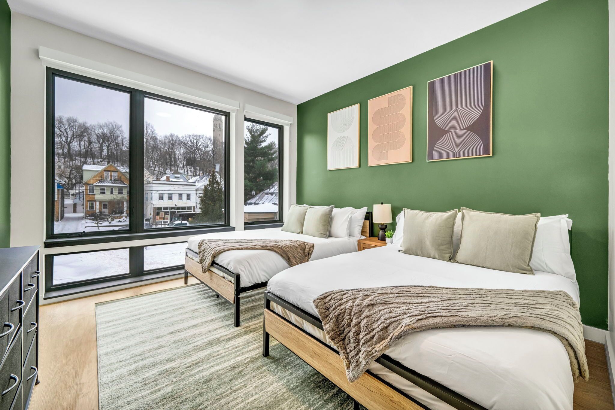 Luxury Apartment, 2 Bedrooms, Non Smoking, 2 Bathrooms | Desk, laptop workspace, blackout drapes, iron/ironing board