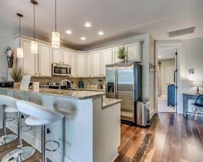 Fridge, microwave, stovetop, coffee/tea maker - Family Villa with Pools, Lazy River & Spa—Minutes to Beach, Dining & Shopping (North Myrtle Beach)