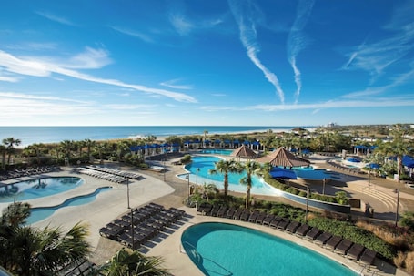 Pool. Sunny Villa | Balcony & Pools | Near Golf & Ocean Fun