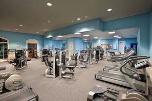 Fitness facility - Beach Villa with Pools, Lazy River & Hot Tubs — Steps to Barefoot Landing (North Myrtle Beach)