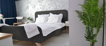 Cozy 1-bedroom apartment in tranquil Pitești with AC