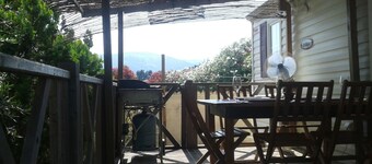 Mobihom vue sur la montagne bien pour une petite famille pour un séjour agréable