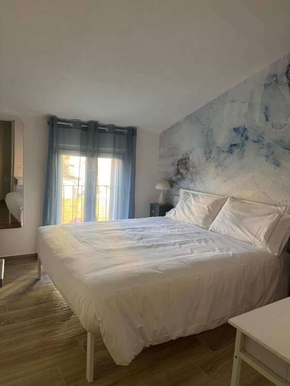 3 dormitorios, tabla de planchar con plancha, wifi y ropa de cama