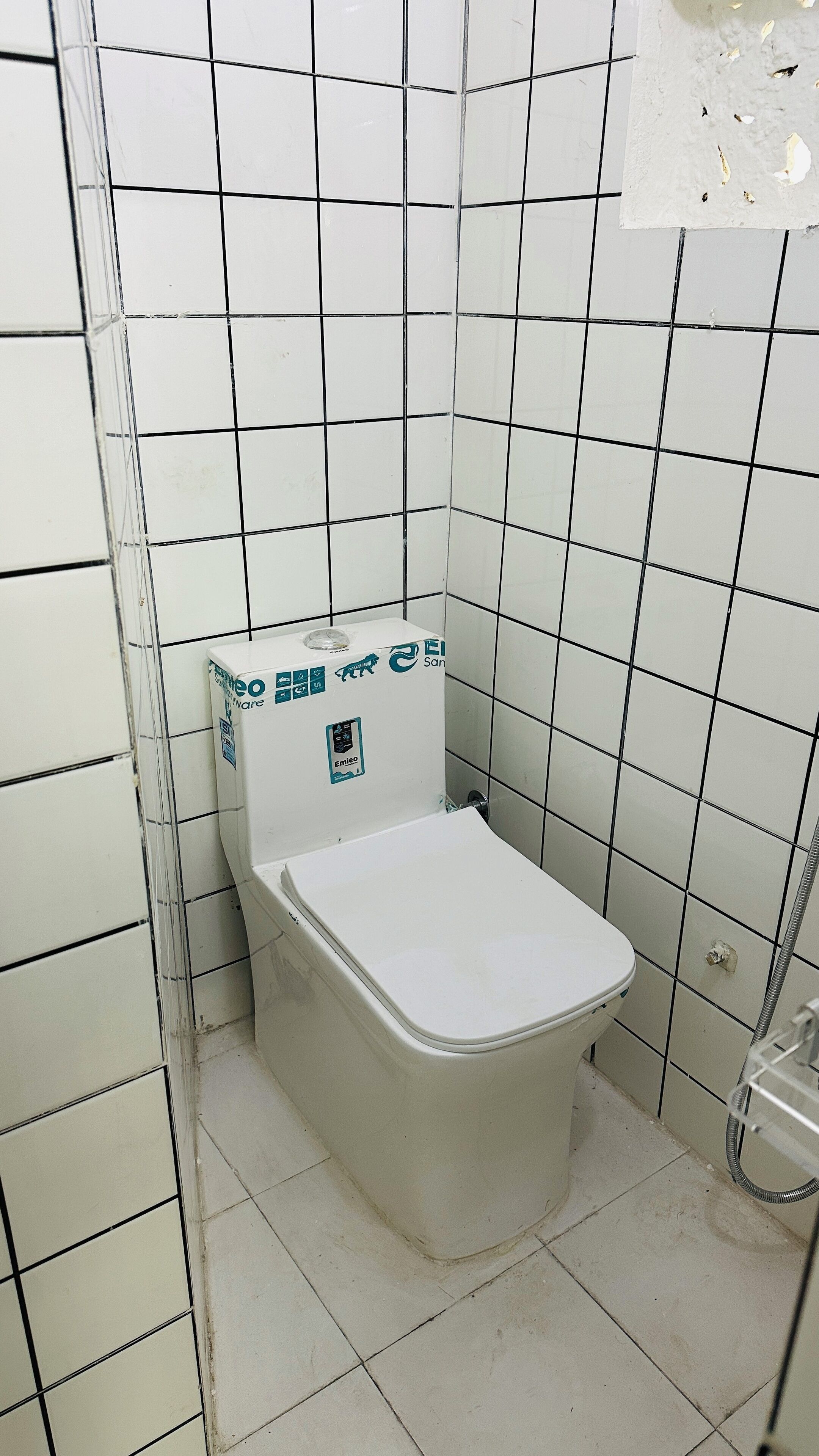 Shower, soap, toilet paper