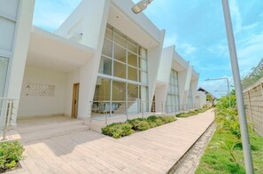 Ferienhaus, 3 Schlafzimmer, Balkon, am Strand | Aussenbereich