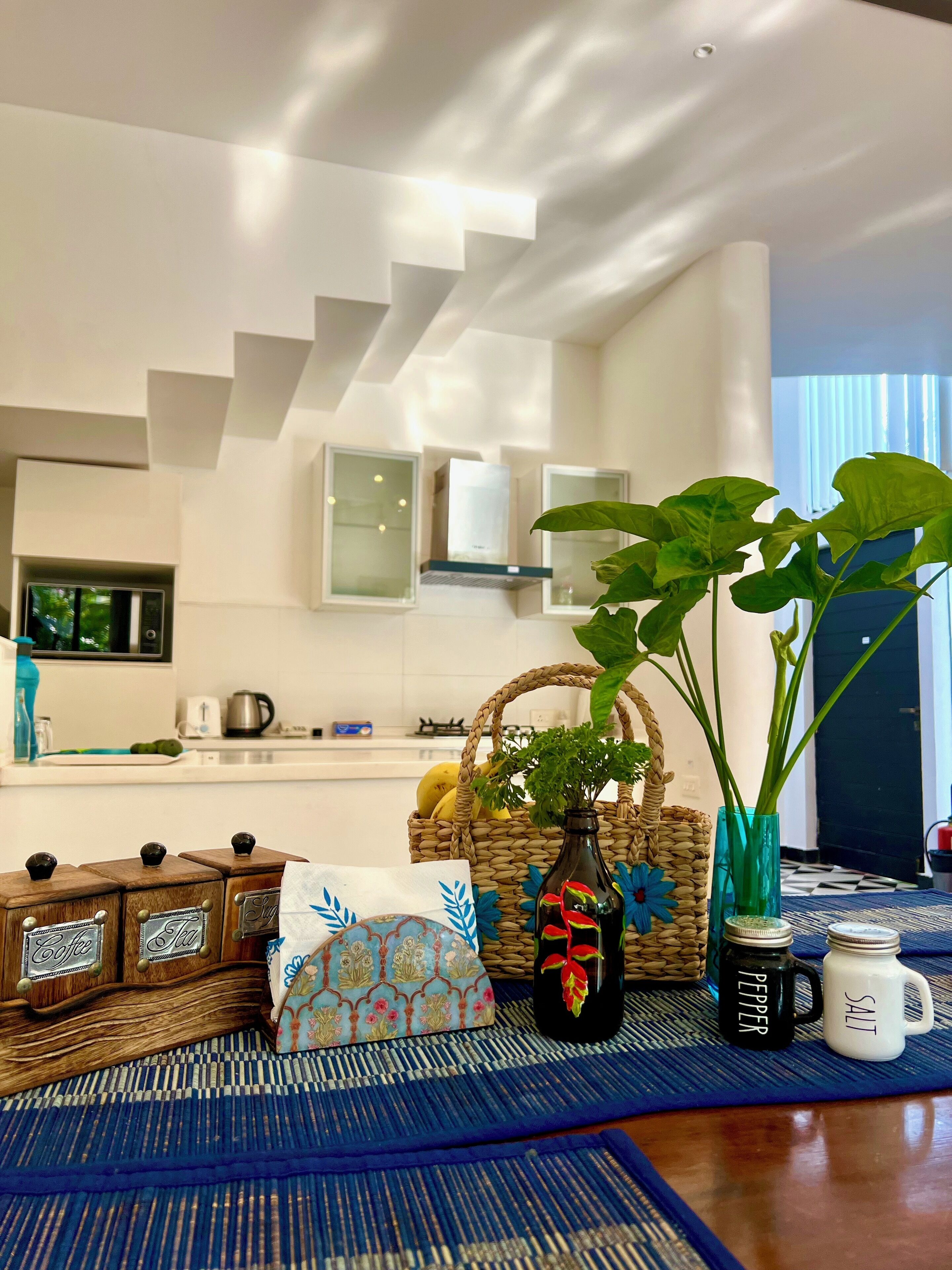 Microondas, horno, placa de cocina