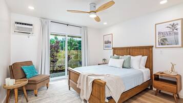 2 bedrooms, desk, iron/ironing board, travel cot