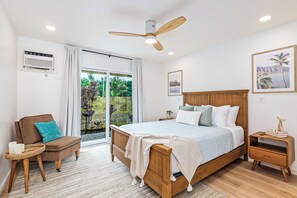 2 bedrooms, desk, iron/ironing board, travel cot - Sunrise Ohana- 2-bedroom in beautiful Keaau w/AC & Laundry! 1 block to ocean! (Keaau)