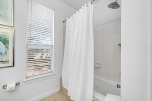 Hair dryer, towels, soap, shampoo - Coastal Calm, Private Deeded Beach Access, 4 Seater Golf Cart, Bikes, Dogs (Inlet beach)