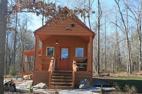 Exterior. Come stay with us in a cozy, tiny home in the small town of Belton, SC!