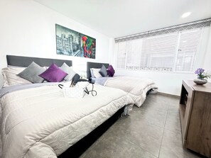 2 bedrooms, iron/ironing board, free WiFi, bed sheets - Better rest in the exclusive Sector Chicó 95: spaciousness, comfort and tranquility (Bogotá)