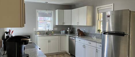 Microwave, oven, stovetop, dishwasher