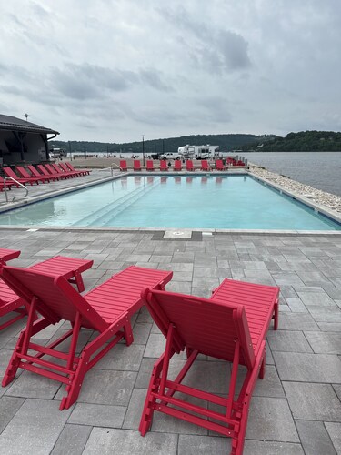 Luxury RV parking resort with all the hook ups. Open year long