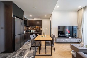 Luxury Apartment, 1 Bedroom, Balcony, City View | Dining - LaLa West Tower Lumiere Riverside (Ho Chi Minh)