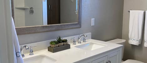 シャワー、タオル、石鹸、トイレットペーパー
