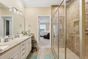 Hair dryer, towels