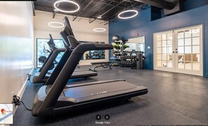 Fitness facility - Modern Midtown Studio + Private Balcony (Raleigh)