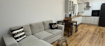 New, modern, and fully equipped 2-BDR apartment with AC, separate washer & dryer