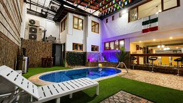 A heated pool