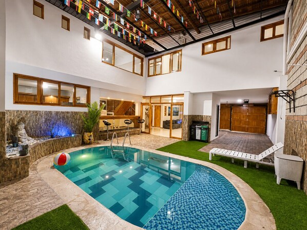 A heated pool