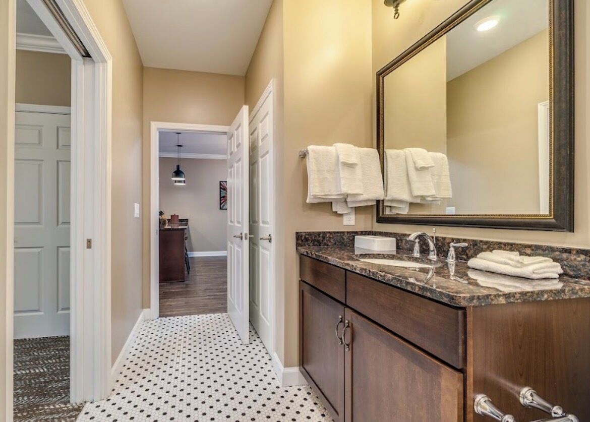 Jetted tub, hair dryer, towels, soap