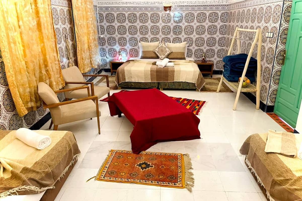 Comfort Quadruple Room, Patio | Free WiFi