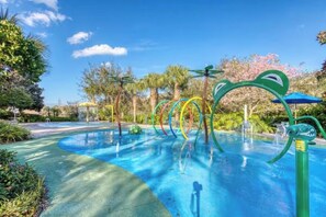 Outdoor pool, a heated pool - Poolside Near Disney 1st Floor *no resort fees* (Davenport)