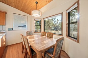 Dining - Beau Bear - NEW Listing - Play All Day! Game Room, Swing Set & Hot Tub Cabin (Big Bear City)
