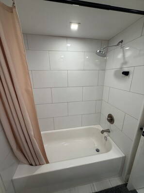 Shower, towels, soap, toilet paper - Spacious 2 BR + Sunroom - Near Beaches and Downtown (St. Petersburg)
