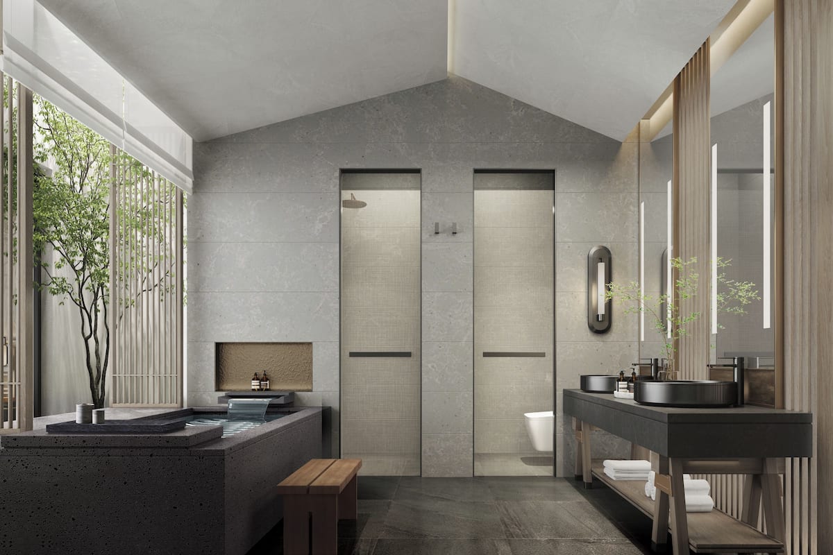 Habitación con 2 camas individuales, vista a la montaña (Wellbeing) | Edredón, camas con efecto memoria y artículos del minibar gratis