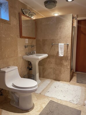 Shower, hair dryer, towels, soap - Alki Beach Cottage 1/2 block to the beach and restaurants (Seattle)