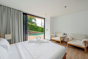 WiFi, bed sheets - Tranquil 3-Storey Villa with Private Pool (Koh Samui)