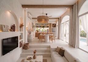 Two-Bedroom Private Pool Villa with Wellness Access | Living area