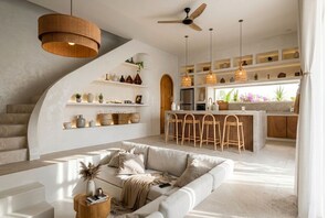 Villa, Gartenblick | Wohnzimmer