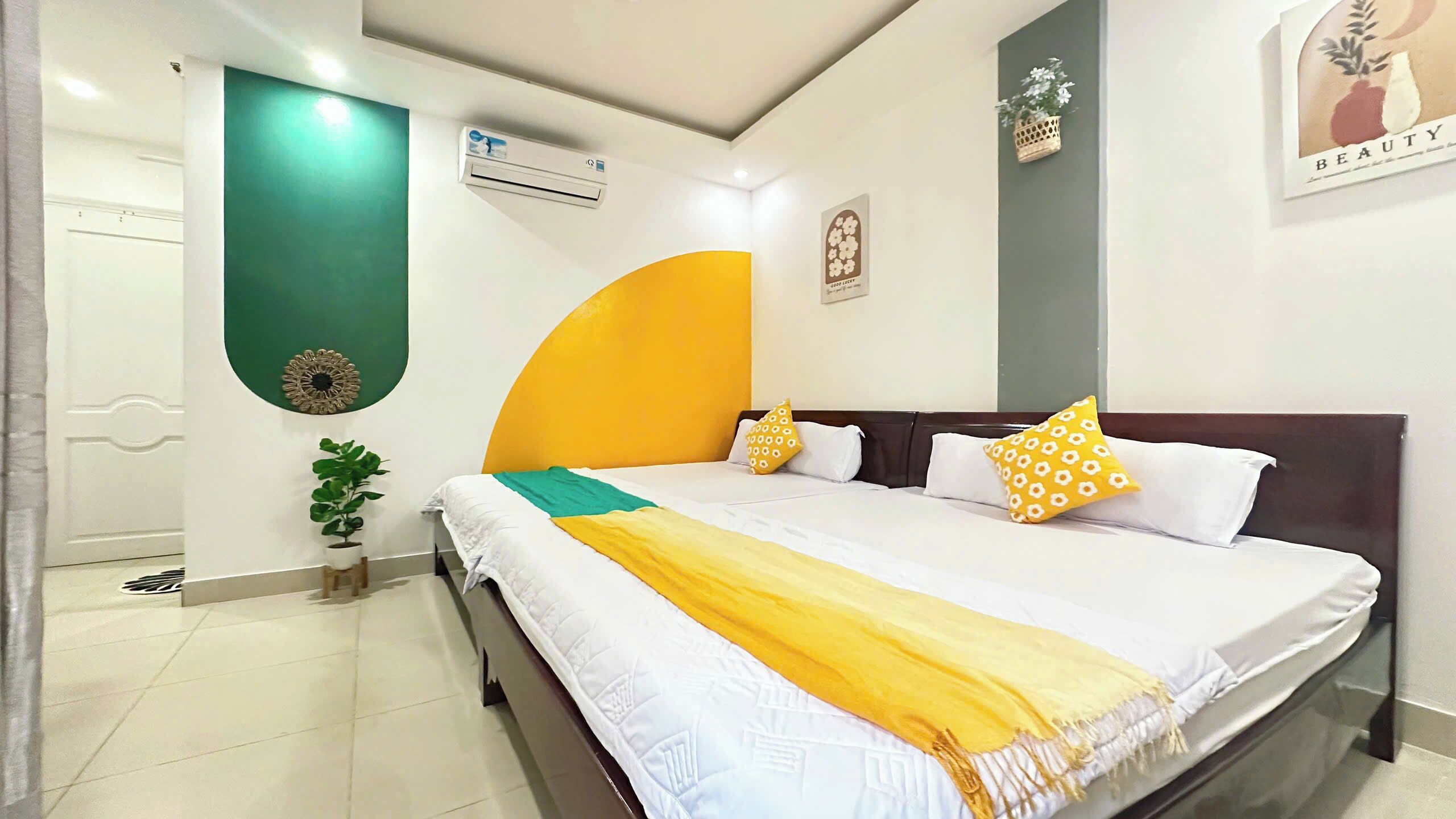 Quadruple Room, Balcony | Minibar, individually furnished, desk, blackout drapes