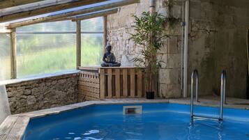 Indoor pool, a heated pool
