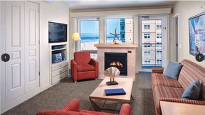 电视、壁炉、DVD 播放器、桌上足球