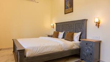 Luxury Double Room, Pool View | Egyptian cotton sheets, premium bedding, down duvets, memory-foam beds