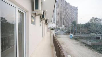 Uitzicht vanaf balkon