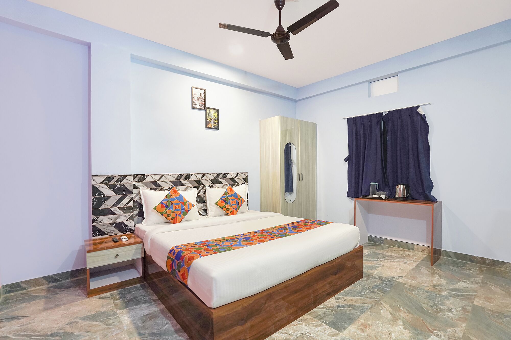 Phòng Deluxe | Bộ trải giường bằng vải cotton Ai Cập, bộ đồ giường cao cấp 