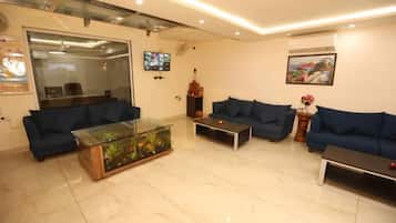 Sitteområde i lobbyen