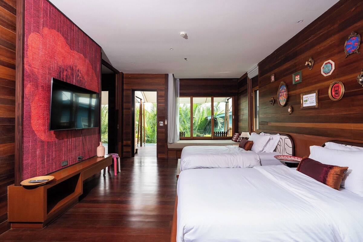 Deluxe-Studiosuite, 2 Einzelbetten | Individuell dekoriert, kostenloses WLAN, Bettwäsche