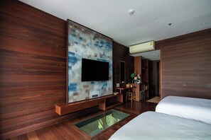 Deluxe-Zimmer, 2 Einzelbetten | Individuell dekoriert, kostenloses WLAN, Bettwäsche